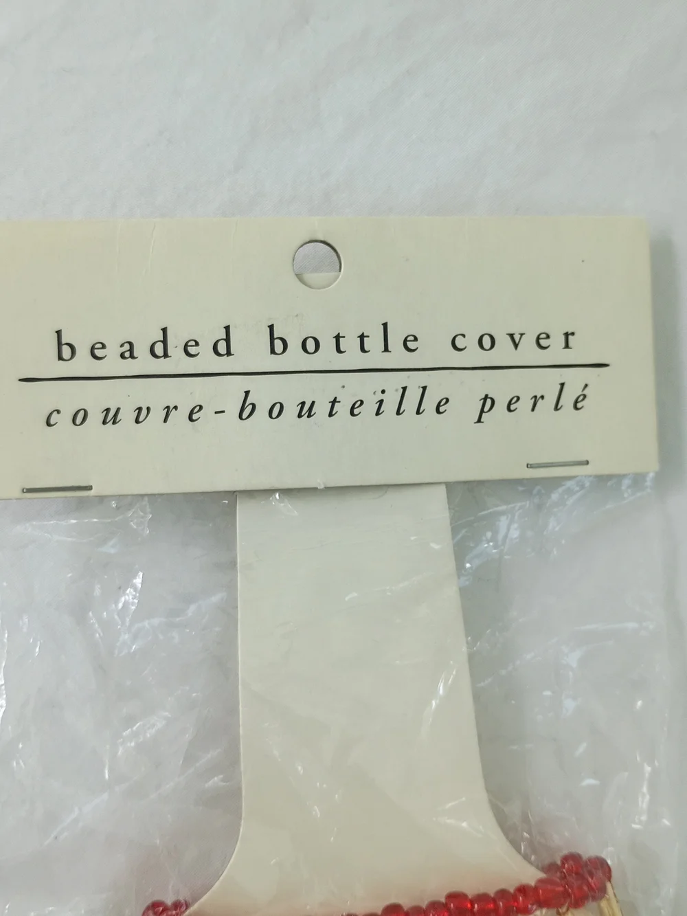 Two Beaded Wine Bottle Covers, Pier 1 Imports, NEW